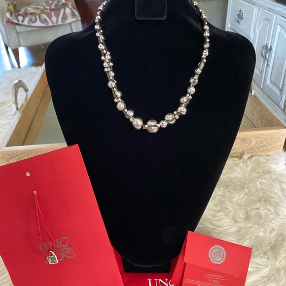 BNWT UNO de 50 Ball and Pearl Necklace COL1424!